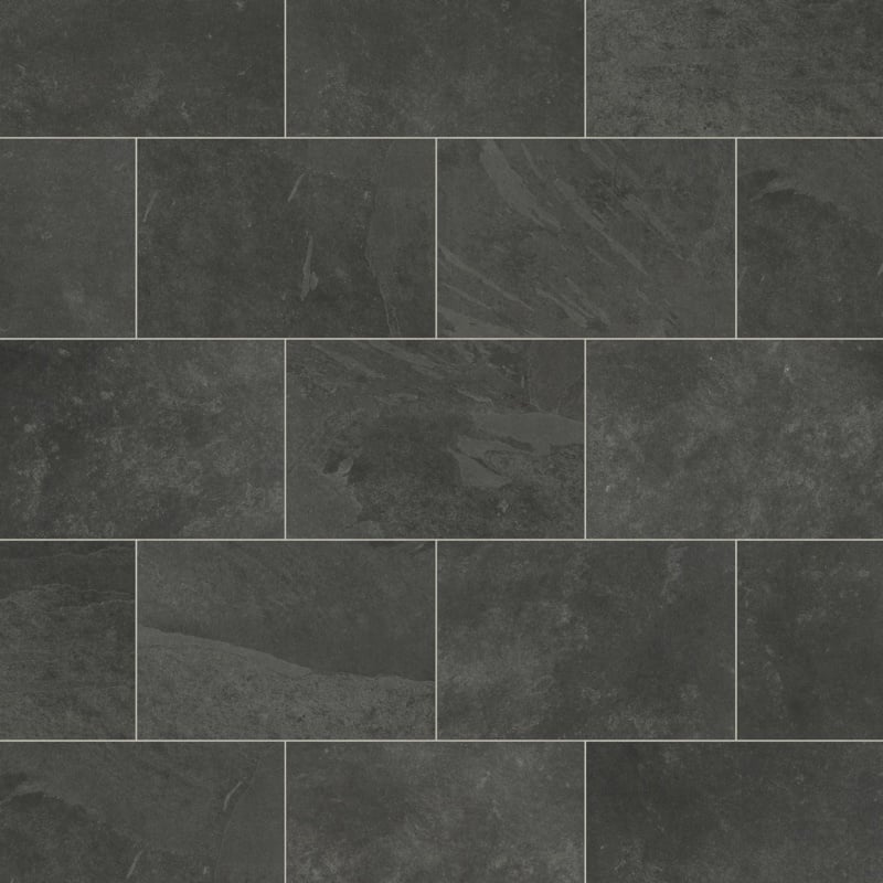 Karndean Knight Tile LVT Black Riven Slate