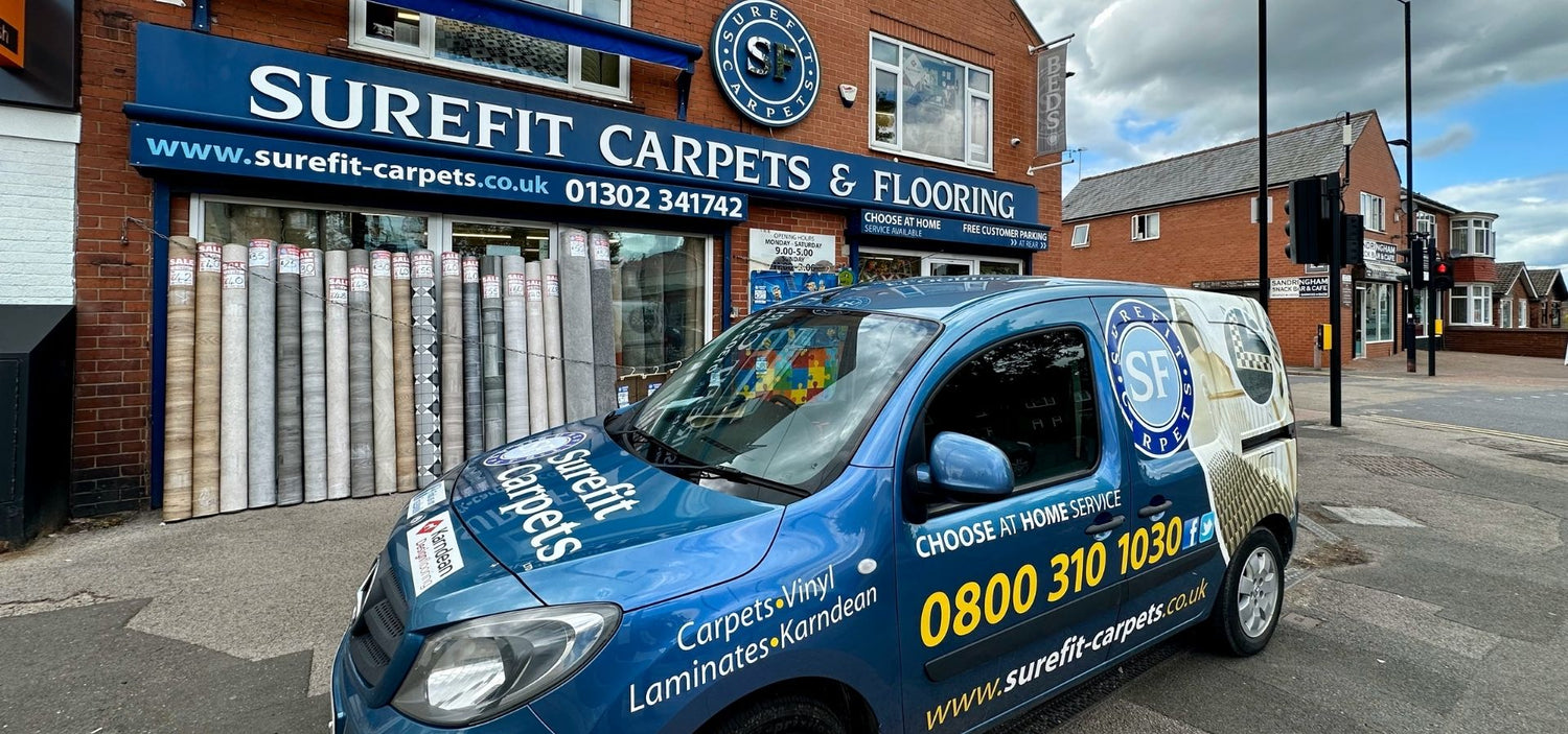 Our carpets and flooring showroom in Doncaster.