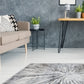 Abstract Burst Grey Rug