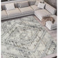 Abstract Square Grey Rug