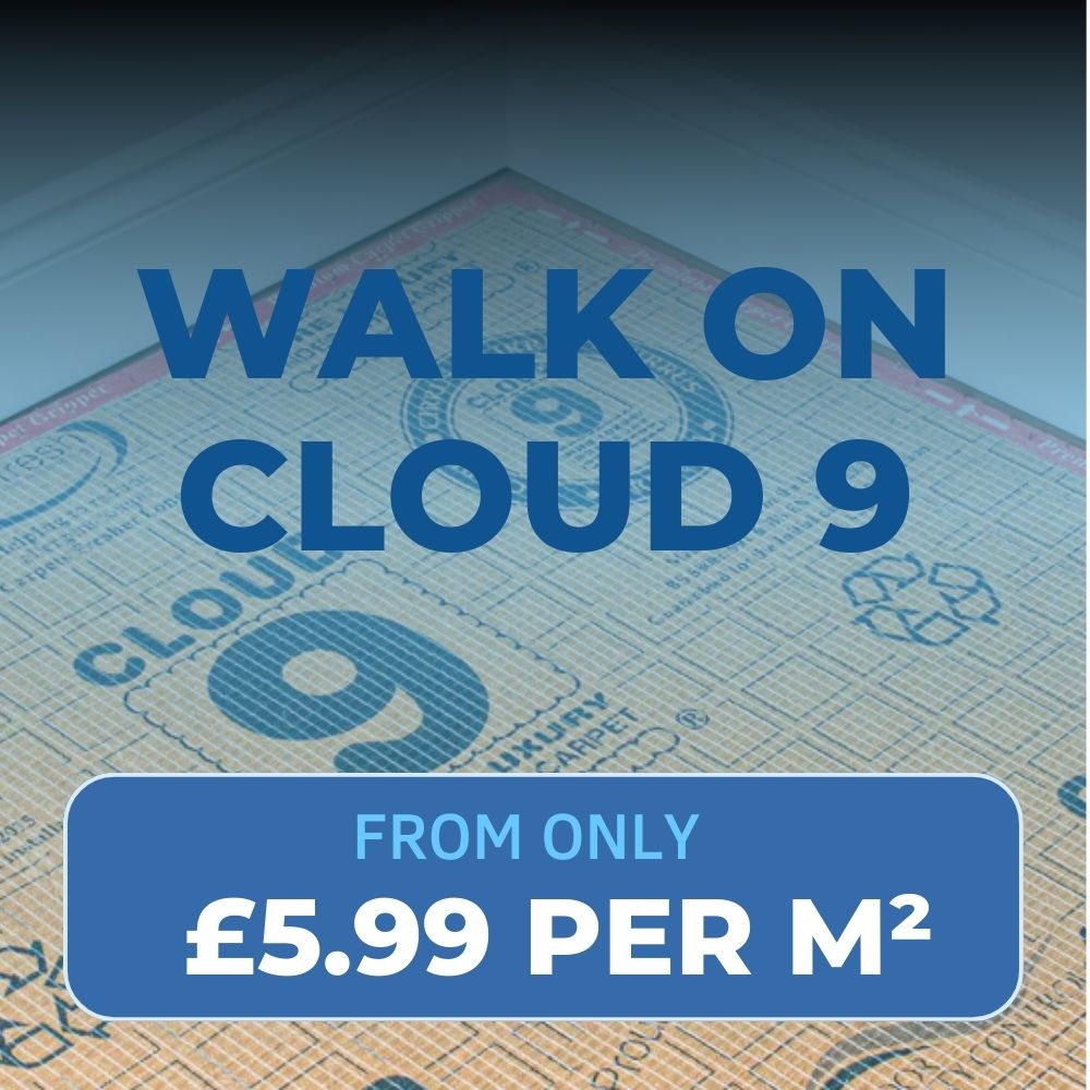 Walk on Cloud 9 Underlay from only £5.99 per square metre.