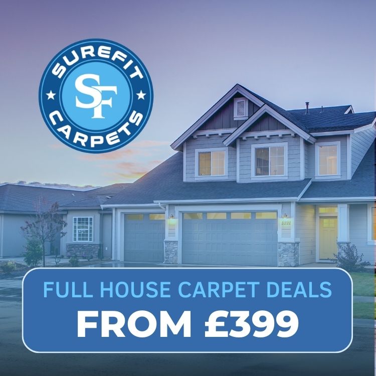 Full house carpet deals from £399.