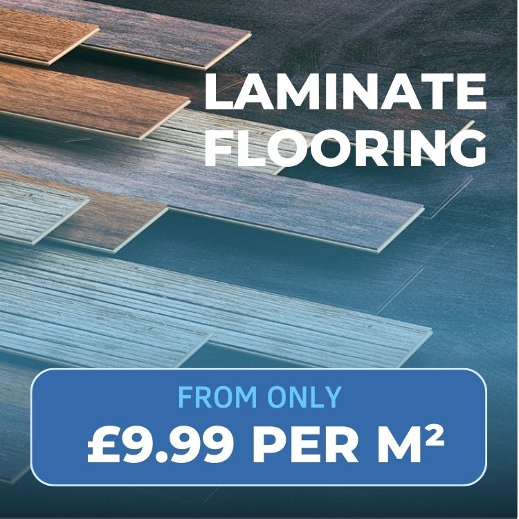 Laminate flooring from only £9.99 per square metre.