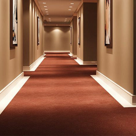 Luxurious hotel carpets and flooring professionally installed by Surefit Carpets Doncaster.