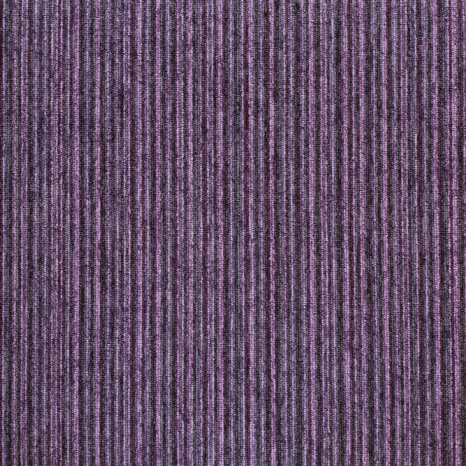 Burmatex Tivoli Multiline Carpet Tile Hawaiian Purple